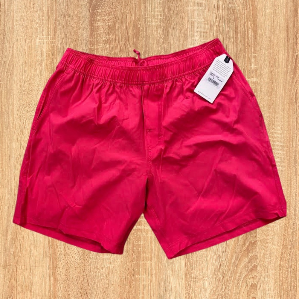 Boxercraft Men's Riptide Red Swim/Beach Shorts